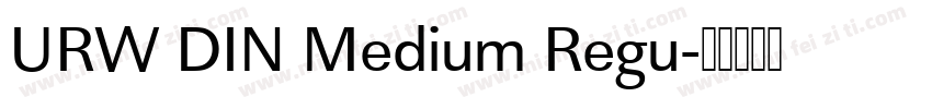 URW DIN Medium Regu字体转换